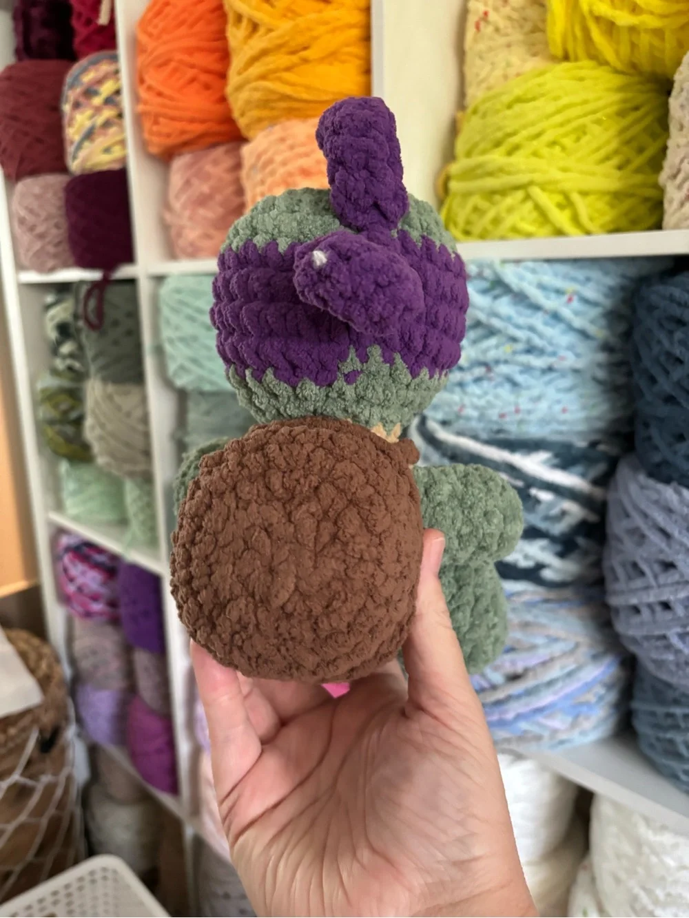 Crochet sitting Teenage Mutant Ninja Turtles plush